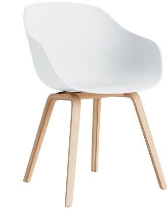 Hay Aac 222 2.0 Karmstol Såpad Ek / - Stolar Återvunnen Polypropen Vit