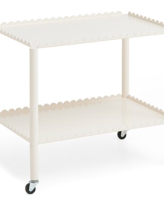Hay Arcs Serveringsvagn Låg - Rullvagnar & Serveringsvagnar Stål Eggshell
