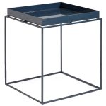 Hay Brickbord 40x40 Cm - Sidobord & Avlastningsbord Pulverlackat Stål Deep Blue High Gloss