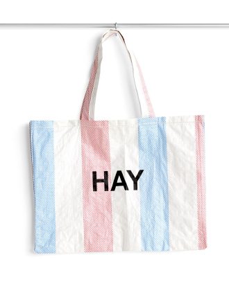 Hay Candy Striped M Väska /blå / Röd - Väskor & Ryggsäckar Polypropylen Vit