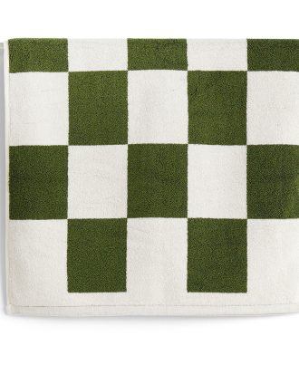 Hay Check Badrumsmatta 50x90 Cm - Badrumsmattor Bomull Matcha