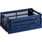 Hay Colour Crate Förvaringslåda S 17x26,5 Cm - Boxar & Askar Återanvänd Plast Mörkblå