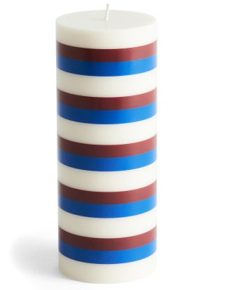 Hay Column Blockljus M / Blå - Ljus Stearin Brun