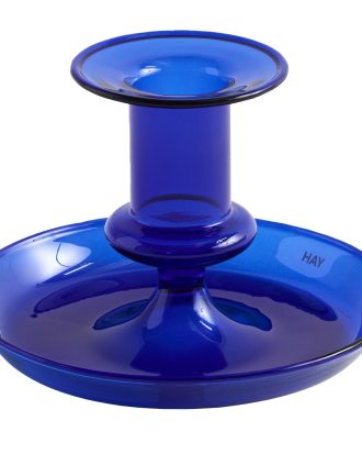 Hay Flare Ljuslykta - Ljusstakar Borosilikatglas Mörkblå