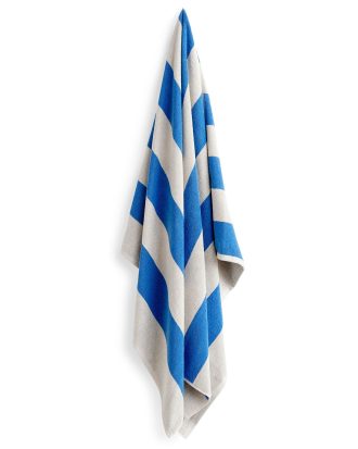 Hay Frotté Stripe Handduk 100x50 Cm - Handdukar & Badlakan Bomull Blå