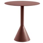 Hay Palissade Cone Bord Ø70 Cm - Balkongmöbler & Cafémöbler Stål Iron Red