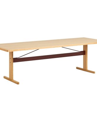 Hay Passerelle Bord 95x260 Cm Lackad / Vinröd - Matbord & Barbord Ek