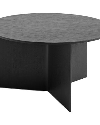 Hay Slit Bord Runt Ø65 Lackad - Soffbord Ek Svart
