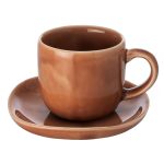 Heirol Nosse Ceramics Svelte Kopp Med Fat 12 Cl Terracotta - Kaffekoppar Keramik Terrakotta