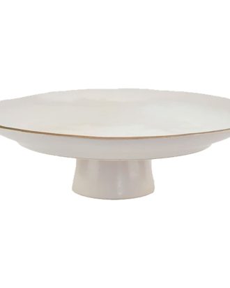 Heirol Edge Tårtfat 32 Cm - Kakfat, Tårtfat & Kupor Keramik Ivory Gold