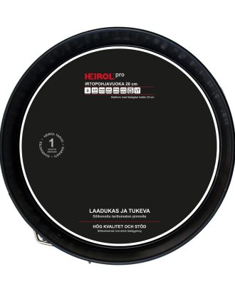 Heirol Pro Springform 20 Cm - Springformar Silikon Svart