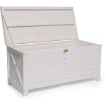 Hillerstorp Läckö Dynbox 134x59x64 Cm - Trädgårdstillbehör Massiv Furu Vit