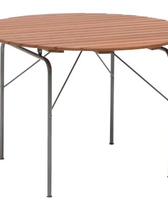 Hillerstorp Sandhamn Bord Ø100 Cm Värmebehandlad - Utebord & Trädgårdsbord Värmebehandlad Ask