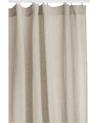 Himla Sirocco Gardin Med Veckband 135x250 Cm Natur - Gardiner Linne Natural