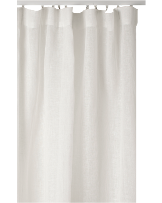 Himla Sirocco Gardin Med Veckband 135x250 Cm - Gardiner Linne Vit