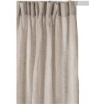 Himla Gardin Med Veckband 140x250 Cm - Gardiner Linne Oatmeal