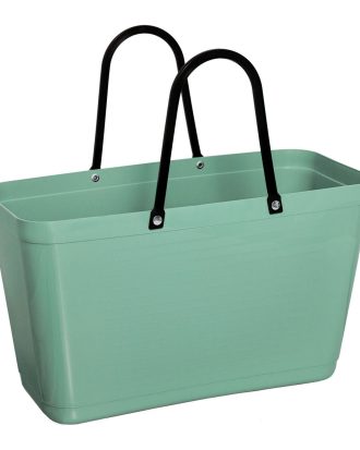 Hinza väska Green Plastic Stor - Picknickkorgar Återanvänd Plast Olivgrön