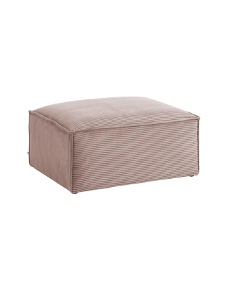 Kave Home - Puff Blok 90 x 70 cm - Rosa