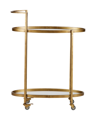 BePureHome - Serveringsvagn m hjul Push - Mässing