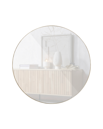 WOOOD - Spegel Doutzen Ø 115cm - Guld