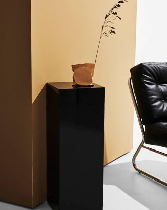 Pastill - Pop piedestal i färgat glas - Svart