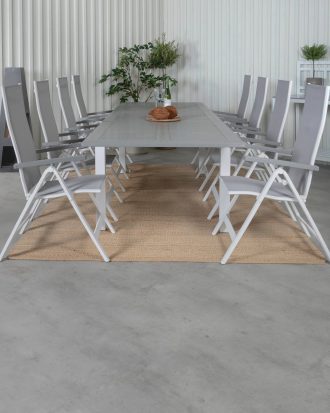 Venture Home - Matgrupp Albany med 8st matstolar Albany - Grå