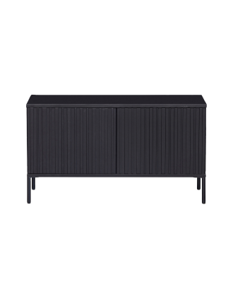 WOOOD - Tv-bänk Gravure New 100 cm - Svart