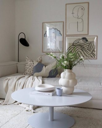 Pastill - Margot runt soffbord ø 100 cm - Grå