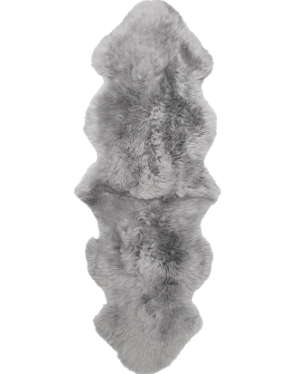 Skinnwille - Fårskinn Gently Dubbelt - Grå
