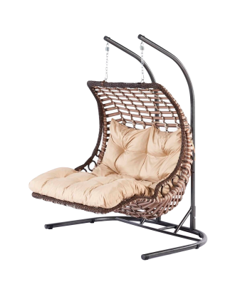 Hanah Home - Trädgårdshammock 2-sits - Bodrum - Brun