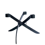 Uyuni - Ljusstake Lightarch Mini 3 Armar - Svart