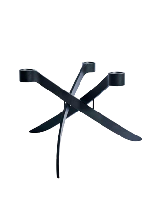 Uyuni - Ljusstake Lightarch Mini 3 Armar - Svart