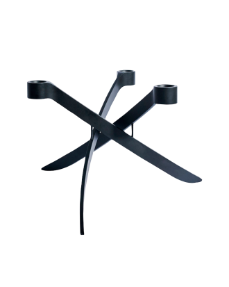 Uyuni - Ljusstake Lightarch 3 Armar - Svart