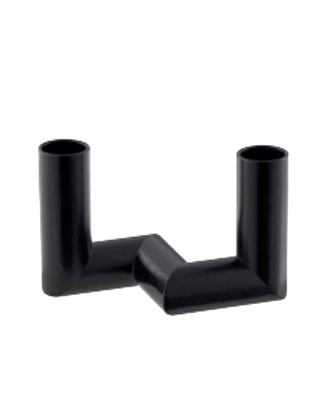 Uyuni - Ljusstake Matrix Mini 2 Armar - Svart