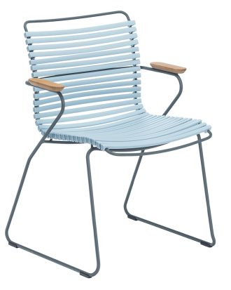 Houe Click Matstol Dusty Light Blue/grå - Balkongmöbler & Cafémöbler Plast Dusty Blue