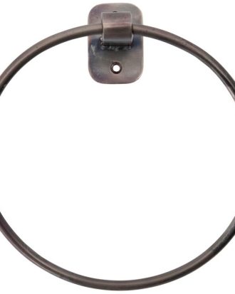 House Doctor Pati Handduksring Ø20 Cm Black Antique - Handdukshållare Rostfritt Stål Svart