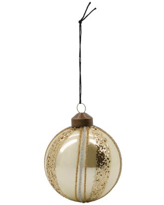 House Doctor Chama Julgranskula Ø8 Cm - Juldekorationer Glas Guld