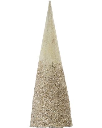 House Doctor Shine Julgran Med glitter Ø14x50 Cm - Juldekorationer Järn Guld