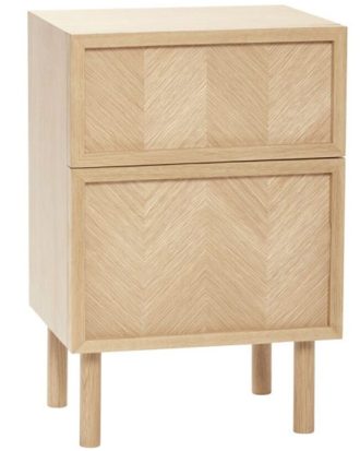 Hübsch Herringbone Sängbord - Sängbord Ek Natural