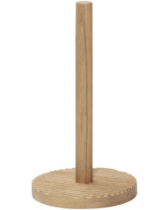 Hübsch Wave Hushållspappershållare - Hushållspappershållare Ek Natural