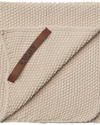 Humdakin Knitted Dish Cloth- Coal Disktrasa - Disktrasor, Diskborstar & Diskställ Ekologisk Bomull Light Stone