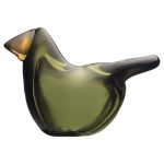 Iittala Birds By Toika Flugsnappare Glasdekoration - Konstglas Munblåst Glas Mossgrön