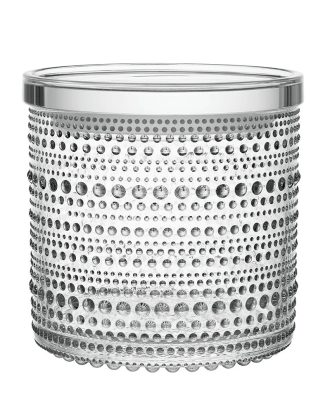 Iittala Kastehelmi Burk 11,4x11,6 Cm - Förvaringsburkar & lock Glas Klar