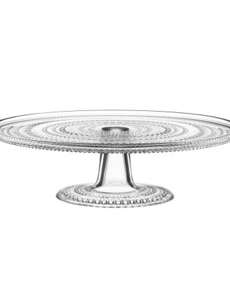 Iittala Kastehelmi Kakfat Ø31,5 Cm - Kakfat, Tårtfat & Kupor Glas Klar