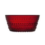 Iittala Kastehelmi Skål 23 Cl Cranberry - Serveringsskålar Glas Tranbär