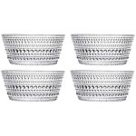 Iittala Kastehelmi Skål 23 Cl 4-pack - Serveringsskålar Glas Klar