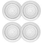 Iittala Kastehelmi Tallrik 24,8 Cm 4-pack - Mattallrikar Glas Klar