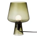 Iittala Leimu Bordslampa 24 Cm - Bordslampor Munblåst Glas Mossgrön