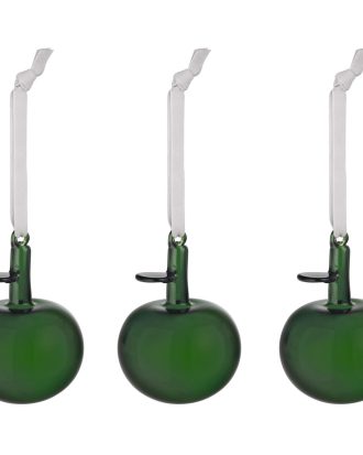 Iittala Oiva Toikka Collection dekorationer 3-pack - Konstglas Glas Grön