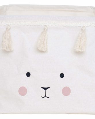 Jabadabado Förvaringskorg Liten Bunny - Småförvaring barn Bomull Vit